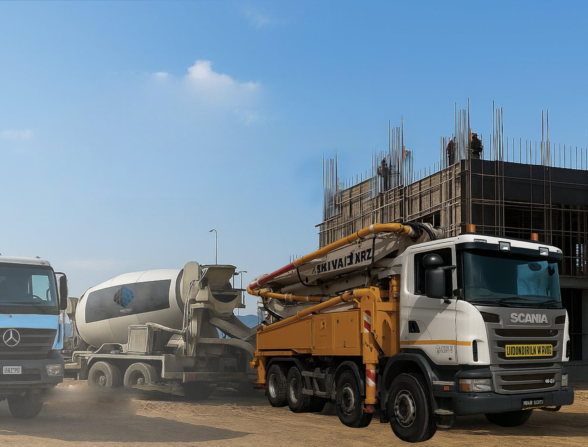 Бетон зуурмаг цутгах автомашин